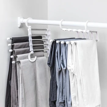 5 in1 Multi-layer Hanging Pants Storage Rack Stainless Steel Hanger Pants Rack Multifunction Trousers shelf for wardrobe mx31451
5 in1 Multi-layer Hanging Pants Storage Rack Stainless Steel Hanger Pants Rack Multifunction Trousers shelf for wardrobe mx31451