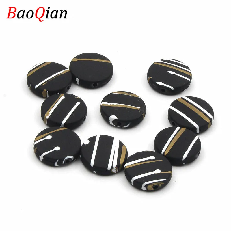 20PCS Black Round Acrylic Beads DIY Stripes Creative Modeling Necklace Bracelet Jewelry Accessories 16mm
20PCS Black Round Acrylic Beads DIY Stripes Creative Modeling Necklace Bracelet Jewelry Accessories 16mm