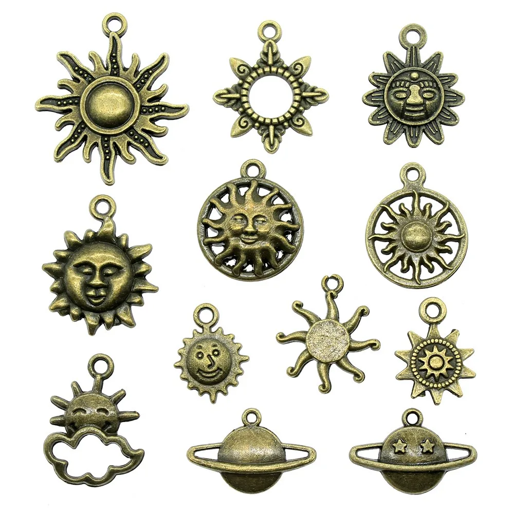 20pcs/lot Charms Sun Antique Bronze Color Sun Charms Pendants For Bracelets Vintage Sun Face Charms Wholesale
20pcs/lot Charms Sun Antique Bronze Color Sun Charms Pendants For Bracelets Vintage Sun Face Charms Wholesale