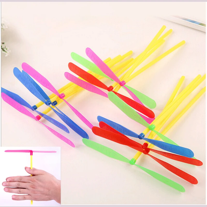 10 pieces Whirl Helicopter Plastic bamboo dragonfly Boys kids Children Toys Classic Manumotive Toy Rocket ejection emitters Toy
10 pieces Whirl Helicopter Plastic bamboo dragonfly Boys kids Children Toys Classic Manumotive Toy Rocket ejection emitters Toy