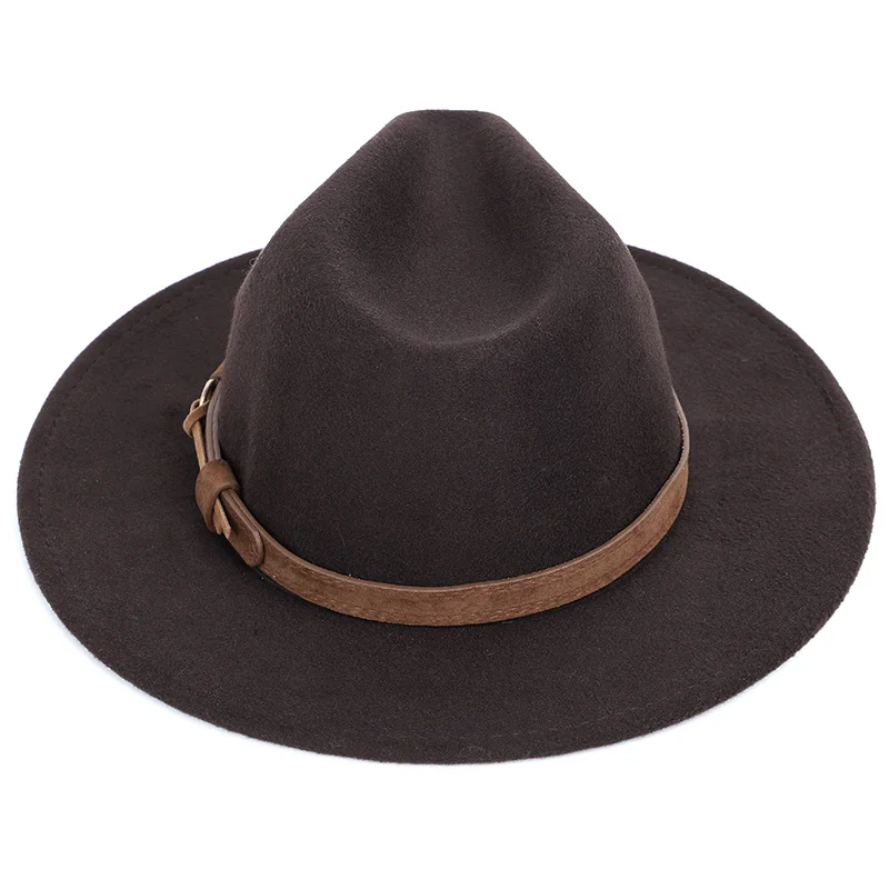 Фетровая шляпа для мужчин и женщин шерстяная сомбреро джаз винтажная котелок