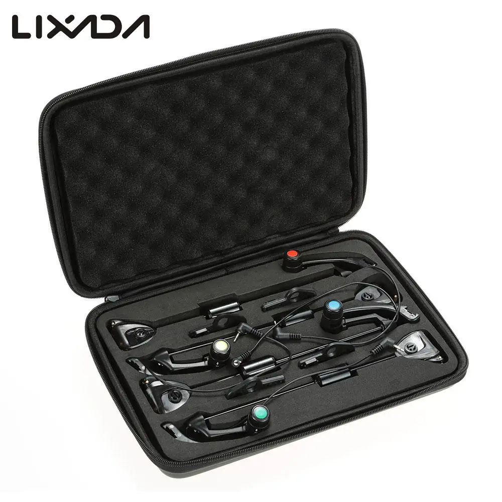 Lixada 4 PCS Set LED Fishing Swingers Illuminated in Cases Bite Indicator Hanger Sensor for Carp Fishing Tackle JY-SW-15B
Lixada 4 PCS Set LED Fishing Swingers Illuminated in Cases Bite Indicator Hanger Sensor for Carp Fishing Tackle JY-SW-15B