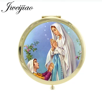 JWEIJIAO Virgin Mary portrait ART glass cabochon Travel Mirror Double Sides 1X/2X Magnifying Tools Accessories vm01
JWEIJIAO Virgin Mary portrait ART glass cabochon Travel Mirror Double Sides 1X/2X Magnifying Tools Accessories vm01