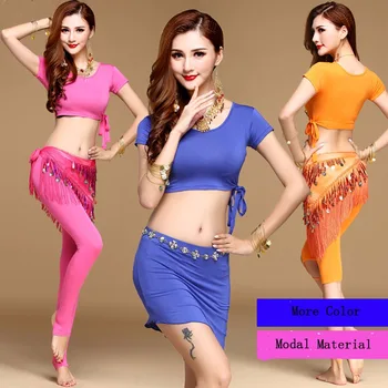 Lady Modal Belly Dance Suits Shirts&Pants Bollywood Dance Costumes Adult Women Green/Blue/Orange Danca Do Ventre Ropa Bellydance
Lady Modal Belly Dance Suits Shirts&Pants Bollywood Dance Costumes Adult Women Green/Blue/Orange Danca Do Ventre Ropa Bellydance