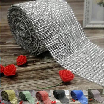 10 Yards/Lot 24 Rows Diamond Mesh Party Xmas Decoration Trim Wrap Roll Sparkle Rhinestone Crystal Bling Cake Ribbon
10 Yards/Lot 24 Rows Diamond Mesh Party Xmas Decoration Trim Wrap Roll Sparkle Rhinestone Crystal Bling Cake Ribbon