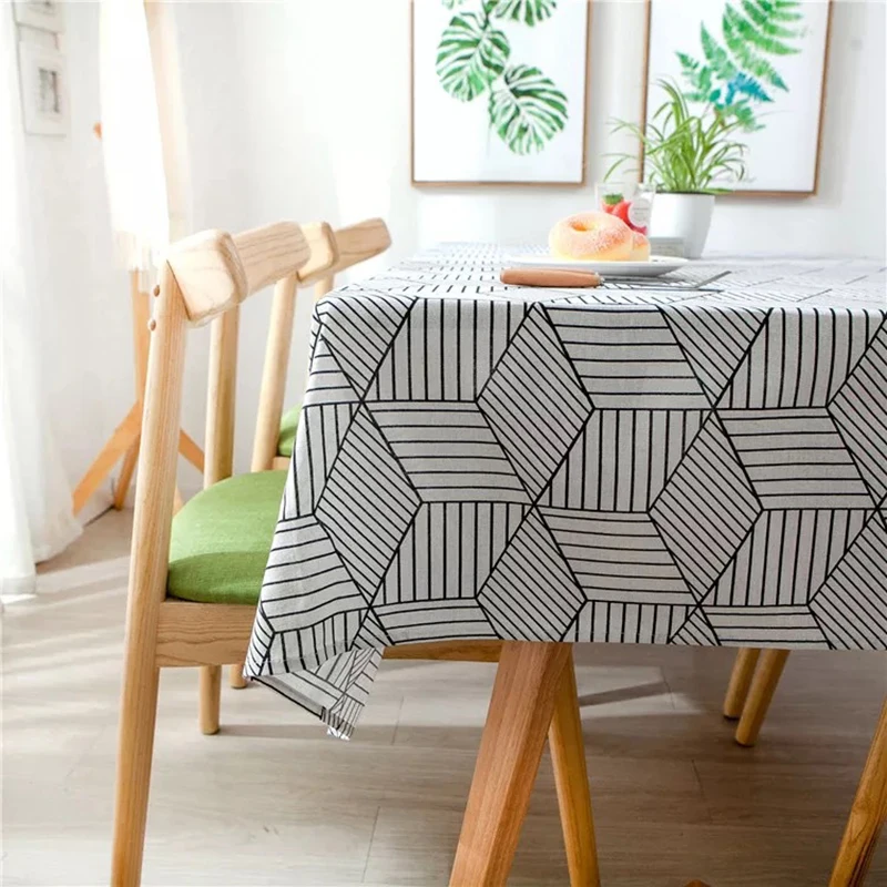 Scandinavian wind classic black and white geometric lattice cotton tablecloth hotel table cloth tea table cloth home decoration
Scandinavian wind classic black and white geometric lattice cotton tablecloth hotel table cloth tea table cloth home decoration