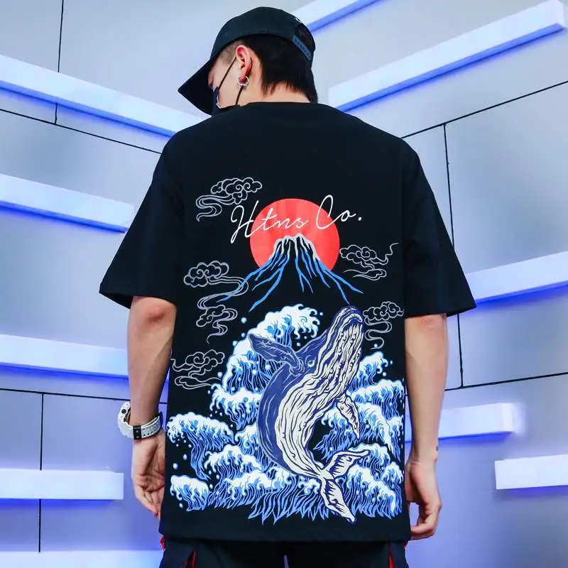Japanese Street Harajuku Streetwear Fish Print T Shirt Men Fashions Funny Tshirt Men Cotton T Shirt Hip Hop T-Shirt
Japanese Street Harajuku Streetwear Fish Print T Shirt Men Fashions Funny Tshirt Men Cotton T Shirt Hip Hop T-Shirt