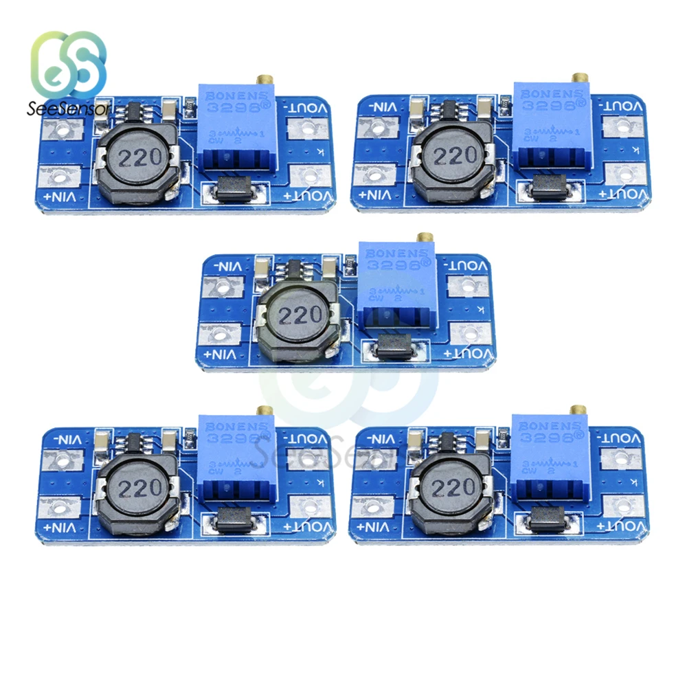 5 шт. повышающая плата для Arduino максимальный выход 28 в 2 А|Детали и аксессуары