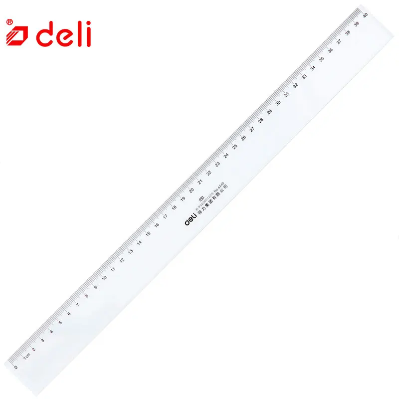 Deli 20 см/40 см 1 шт. пластиковая линейка треугольная измерительная школьные