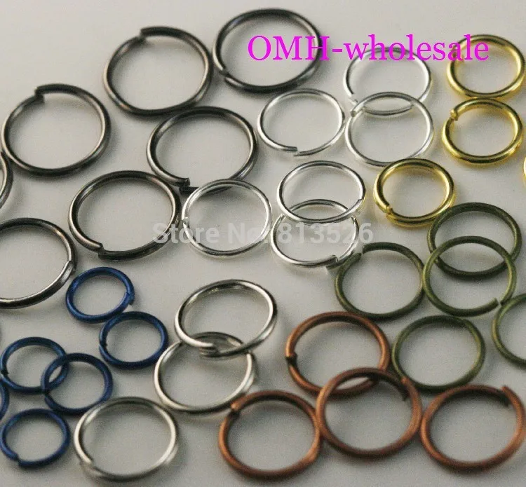 OMH wholesale DIY Jewelry Finding 1000 PCS 6 color Mix metal jumping 0.7x8mm rings Components Free shipping 
OMH wholesale DIY Jewelry Finding 1000 PCS 6 color Mix metal jumping 0.7x8mm rings Components Free shipping