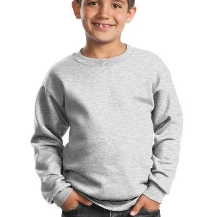 Port & Company PC90Y Youth Core Fleece Crewneck Sweatshirt Ash - Small (1)