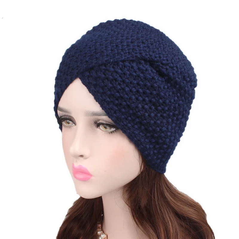 Winter Knitted Women Headscarf Turban Hat Soft Knitted Beanie Crochet Twist knitted Cap Wool Hats Cap
Winter Knitted Women Headscarf Turban Hat Soft Knitted Beanie Crochet Twist knitted Cap Wool Hats Cap