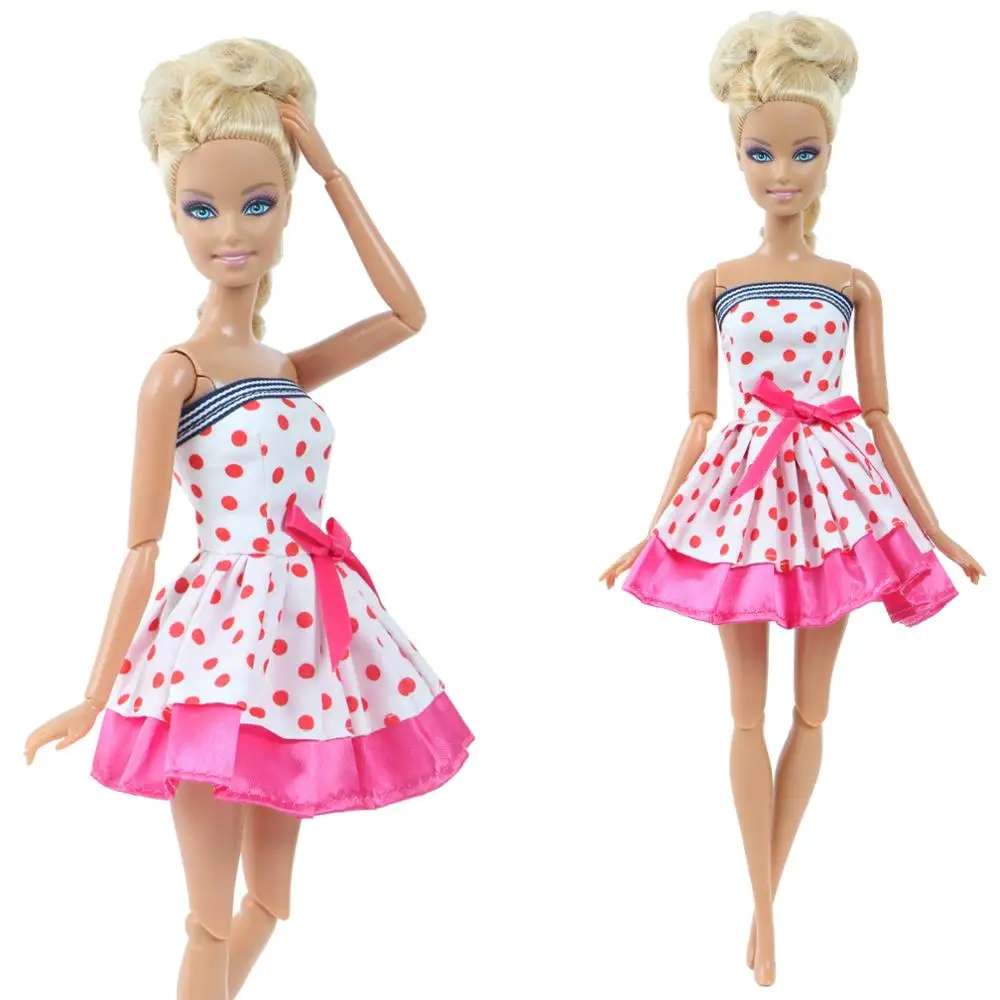 1 Pcs Mini Wave Point Pink Dress Bowknot Skirt Daily Casual Wear Accessories Clothes for Barbie Doll Girl's Toy
1 Pcs Mini Wave Point Pink Dress Bowknot Skirt Daily Casual Wear Accessories Clothes for Barbie Doll Girl's Toy