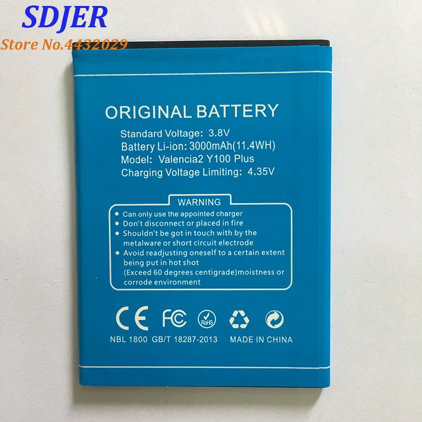 DOOGEE Y100 Plus Battery 100% Original Large Capacity 3000mAh Li-ion Battery Replacement For DOOGEE Y100 Plus Mobile Phone
DOOGEE Y100 Plus Battery 100% Original Large Capacity 3000mAh Li-ion Battery Replacement For DOOGEE Y100 Plus Mobile Phone