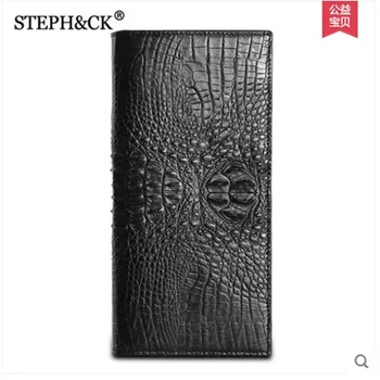 

2018 shidifenni Men's wallet lovers crocodile leather men purse new product new business card handle bags