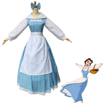2018 New Disfraces Beauty And The Beast Belle Anime Cosplay Costume Blue Apron Suit Halloween Costumes For Adult Women Dress
2018 New Disfraces Beauty And The Beast Belle Anime Cosplay Costume Blue Apron Suit Halloween Costumes For Adult Women Dress