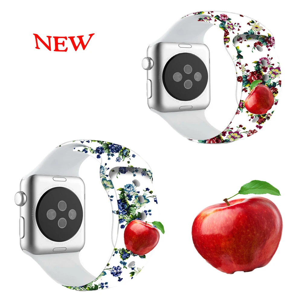 Silicone strap for apple watch band 4 42mm 3 iwatch band 38mm 44mm 40mm bracelet Watch correa Sport Popular Printing Accessories
Silicone strap for apple watch band 4 42mm 3 iwatch band 38mm 44mm 40mm bracelet Watch correa Sport Popular Printing Accessories