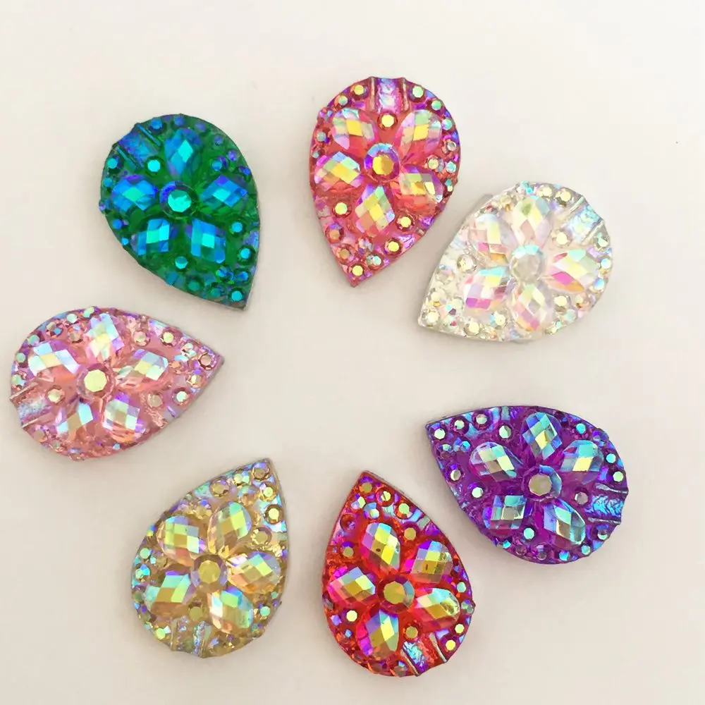 60PCS AB Resin shiny 10*14mm teardrop 3D flower Flatback Rhinestone children scrapbook DIY Ornaments Wedding appliques SC55*2
60PCS AB Resin shiny 10*14mm teardrop 3D flower Flatback Rhinestone children scrapbook DIY Ornaments Wedding appliques SC55*2