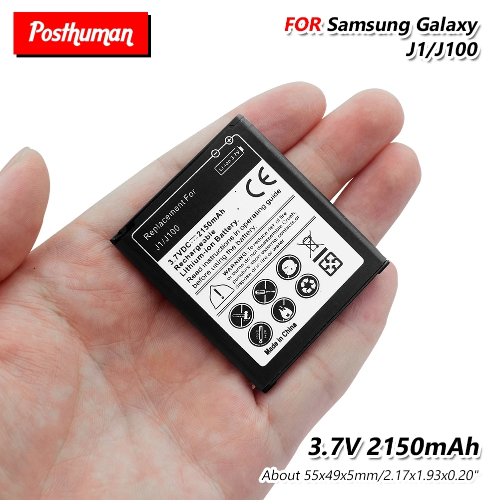 Lithium 2150mAh Cell Phone Li-ion Replacement Battery For Samsung Galaxy J1(2015,2016 version) J100 3.7V Rechargeable Batteries
Lithium 2150mAh Cell Phone Li-ion Replacement Battery For Samsung Galaxy J1(2015,2016 version) J100 3.7V Rechargeable Batteries