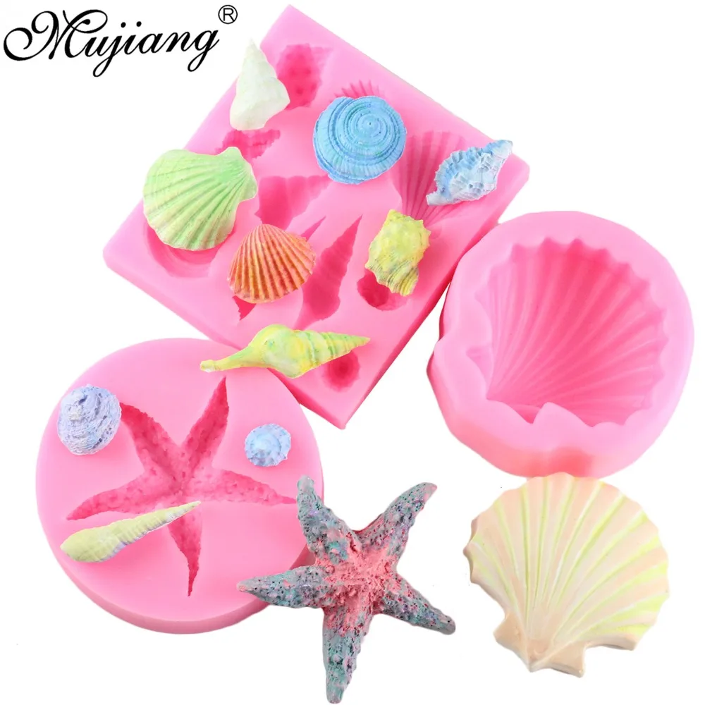 Sea Conch Shell Starfish Shaped Fondant Silicone Mold Kitchen Baking Chocolate Pastry Candy Clay Making Cake Decoration Tools
Sea Conch Shell Starfish Shaped Fondant Silicone Mold Kitchen Baking Chocolate Pastry Candy Clay Making Cake Decoration Tools