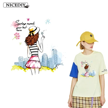 Nicediy Fashion Elegant Girl Patches Heat Teansfers Vinyl Iron On Transfers For T-shirt Skirt Bag DIY Applique Thermal Transfers
Nicediy Fashion Elegant Girl Patches Heat Teansfers Vinyl Iron On Transfers For T-shirt Skirt Bag DIY Applique Thermal Transfers