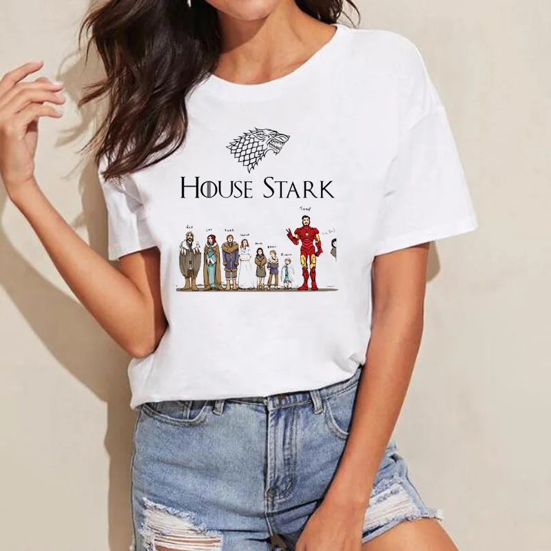Game of Thrones Women T Shirt Tony Stark T-Shirt House Stark GOT Funny T Shirts Women Iron Man Tony Stark Tops & Tees dHWP121
Game of Thrones Women T Shirt Tony Stark T-Shirt House Stark GOT Funny T Shirts Women Iron Man Tony Stark Tops & Tees dHWP121