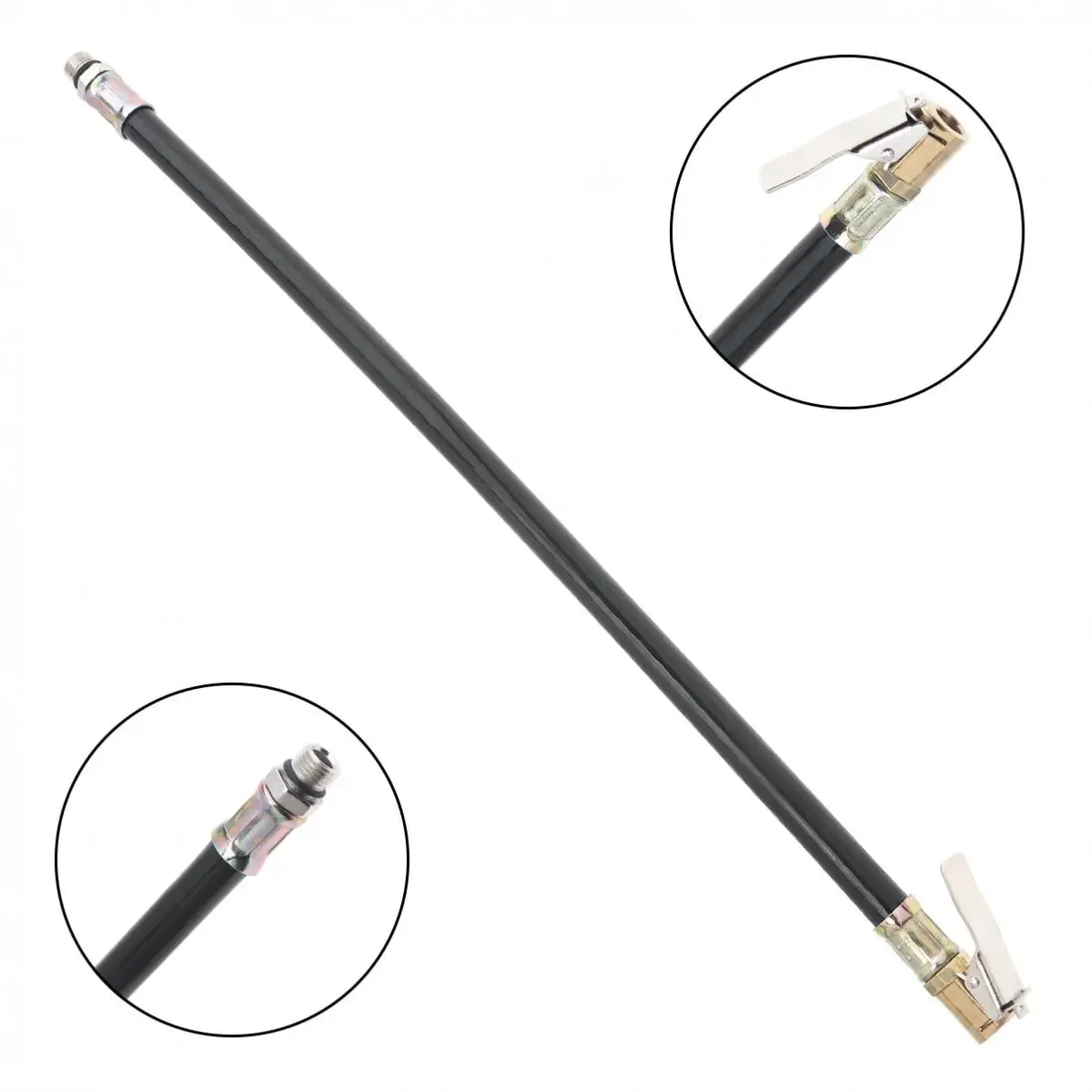 Universal Zinc Alloy 8MM 37CM Car Air Tyre Tire Inflation Hose Tire Pressure Gauge Accessory
Universal Zinc Alloy 8MM 37CM Car Air Tyre Tire Inflation Hose Tire Pressure Gauge Accessory