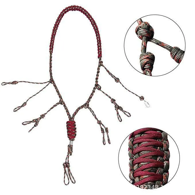 Duck Game Call Lanyard with 12 Adjustable Loops Lanyard Holder Hand Braided Paracord Hunting Decoys Rope NEW
Duck Game Call Lanyard with 12 Adjustable Loops Lanyard Holder Hand Braided Paracord Hunting Decoys Rope NEW