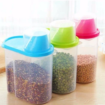 1.9L / 2.5L Plastic Kitchen Food Cereal Grain Bean Rice Storage Container Box Case Yellow Green Pink
1.9L / 2.5L Plastic Kitchen Food Cereal Grain Bean Rice Storage Container Box Case Yellow Green Pink