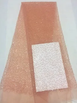 Beautifical Peach wedding lace fabric 3D flowers french African lace fabrics for dresses beads tulle lace Nigerian Lace fabric
Beautifical Peach wedding lace fabric 3D flowers french African lace fabrics for dresses beads tulle lace Nigerian Lace fabric
