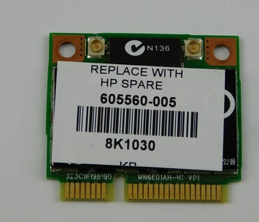 for HP ProBook 4520S Laptop Wireless WiFi Card W/ Screw 495846-005 P/N: 605560-005
for HP ProBook 4520S Laptop Wireless WiFi Card W/ Screw 495846-005 P/N: 605560-005