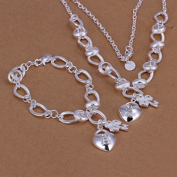 High-quality 925 stamping silver jewelry set, free anti-allergic nickel lock key + flower key chain jewelry set S031
High-quality 925 stamping silver jewelry set, free anti-allergic nickel lock key + flower key chain jewelry set S031