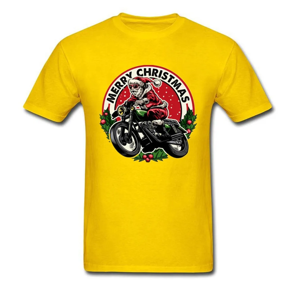 Santa Claus Motorcycle Rider_yellow