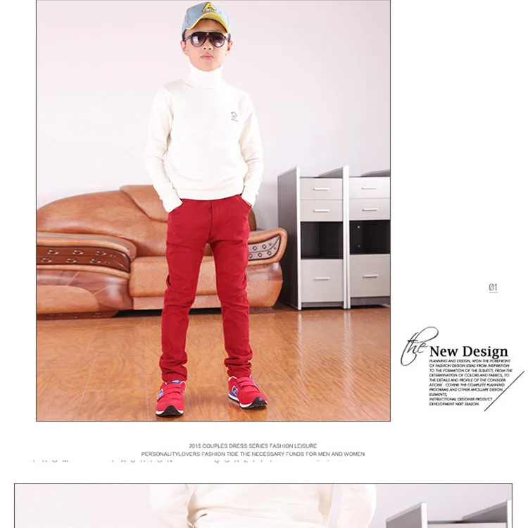 Boys Multi-Color Elastic-Waist Pants