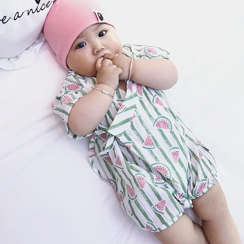 2018 Summer Newborn Baby Infant Romper Bodysuit Fruit Print Short Sleeves Overalls Jumpsuit Coverall Baby
2018 Summer Newborn Baby Infant Romper Bodysuit Fruit Print Short Sleeves Overalls Jumpsuit Coverall Baby