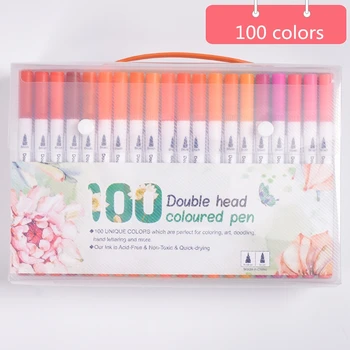 100 Colors/Set Double Heads Art Markers Profession Watercolor Brush Pen Painting Writing Supplies Kawaii Stationery Set
100 Colors/Set Double Heads Art Markers Profession Watercolor Brush Pen Painting Writing Supplies Kawaii Stationery Set