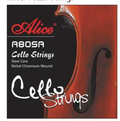 Alice A805A Cello Strings Steel Core Nickel Chromium Wound Nickel-Plated Ball-End
Alice A805A Cello Strings Steel Core Nickel Chromium Wound Nickel-Plated Ball-End