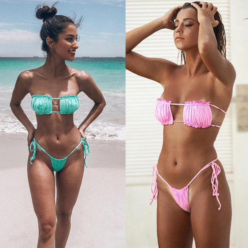 mini micro strapless set low waist bandage pink swimwear ruffle swimming bikini brazilian thong suit bath swimwear sexy bikinis
mini micro strapless set low waist bandage pink swimwear ruffle swimming bikini brazilian thong suit bath swimwear sexy bikinis