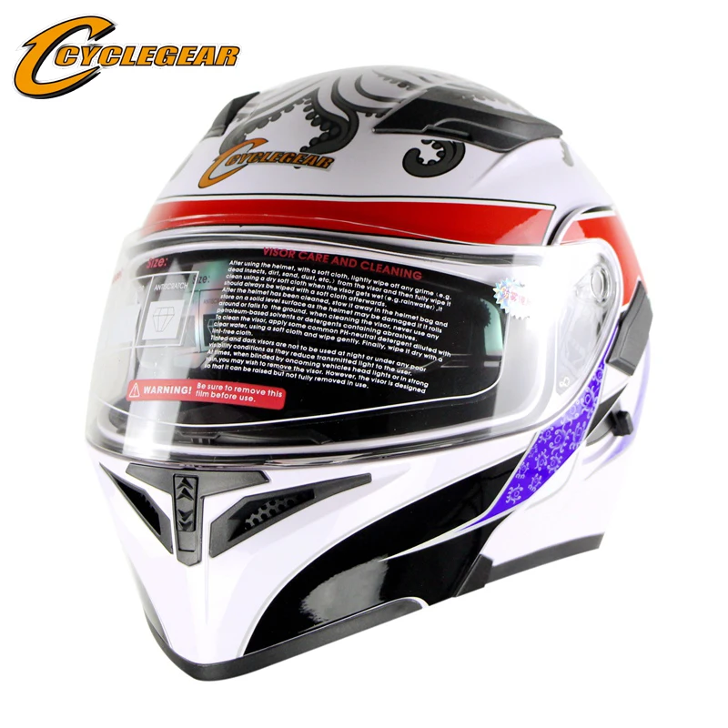 Cyclegear ABS Flip Up Motorcycle Helmet Double Lens Casco Motorbike Capacetes Moto Skull Helmets CG902
Cyclegear ABS Flip Up Motorcycle Helmet Double Lens Casco Motorbike Capacetes Moto Skull Helmets CG902