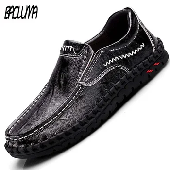 Designer Causal Shoes Men Wide Genuine Leather Loafers Flat Slip On Moccasins Male Sneakers Oxford Shoes Luxury High Quality 
Designer Causal Shoes Men Wide Genuine Leather Loafers Flat Slip On Moccasins Male Sneakers Oxford Shoes Luxury High Quality