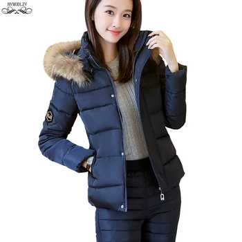 Tracksuit For Women 2019 Winter New Detachable Hat With Fur Collar Jacket And Cotton Down Long Pants Suit Two-piece Set HJ202
Tracksuit For Women 2019 Winter New Detachable Hat With Fur Collar Jacket And Cotton Down Long Pants Suit Two-piece Set HJ202