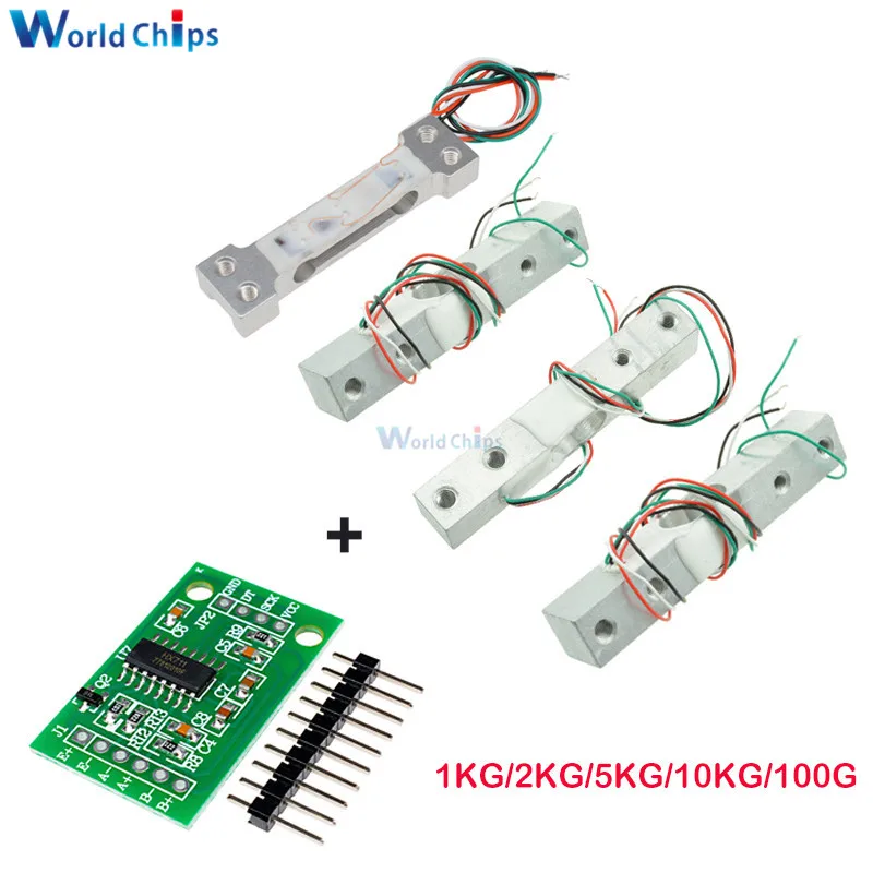 Load Cell 1KG 2KG 3KG 5KG 10KG 100G HX711 AD Module Weight Sensor diy Electronic Scale Aluminum Alloy Weighing Pressure Sensor
Load Cell 1KG 2KG 3KG 5KG 10KG 100G HX711 AD Module Weight Sensor diy Electronic Scale Aluminum Alloy Weighing Pressure Sensor