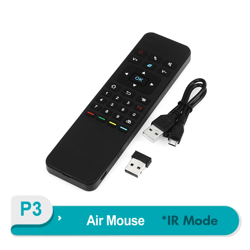 New P3 Air Mouse 2.4G Wireless 433 MHZ Air Mouse Remote Control Keyboard for T95Q And Many More Android TV Box Duplicator PC
New P3 Air Mouse 2.4G Wireless 433 MHZ Air Mouse Remote Control Keyboard for T95Q And Many More Android TV Box Duplicator PC