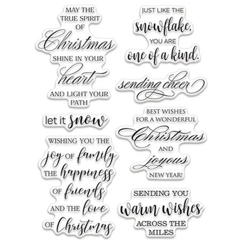Joy And Happiness Transparent Clear Silicone Stamps for DIY Scrapbooking/Card Making/Kids Christmas Fun Decoration Supplies H63
Joy And Happiness Transparent Clear Silicone Stamps for DIY Scrapbooking/Card Making/Kids Christmas Fun Decoration Supplies H63