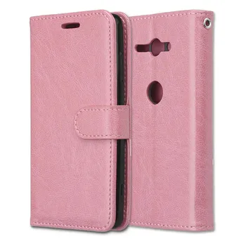 

100pcs/lot free shipping Book Style Stand PU Leather +TPU Wallet Case For Sony Xperia L2 XA2 XA2 Ultra XZ2 Compact XZ2 Premium