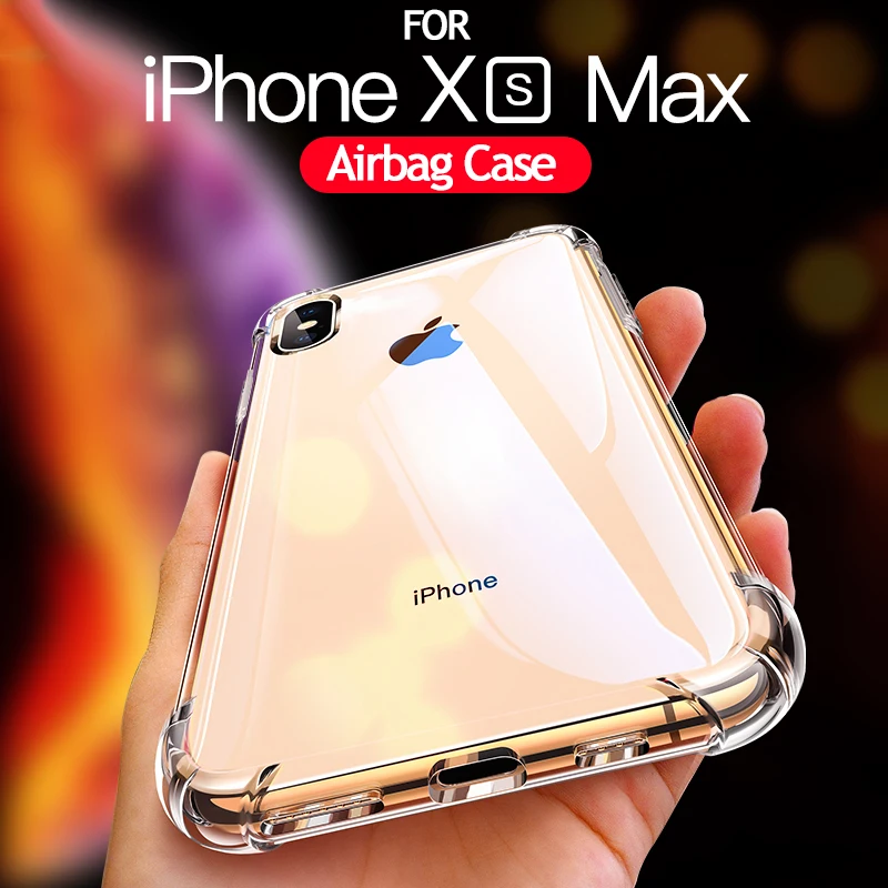 360 Degree Airbag DropProof Soft Silicone TPU Case For iPhone XS Max XR X Clear Transparent Silicone Cover For iPhone XS MAX XR
360 Degree Airbag DropProof Soft Silicone TPU Case For iPhone XS Max XR X Clear Transparent Silicone Cover For iPhone XS MAX XR