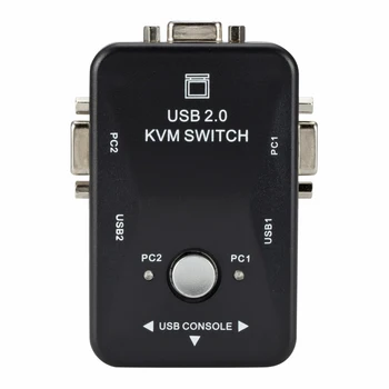 2-In-1-Out 2 Port USB 2.0 KVM Switch Switcher 1920*1440 VGA SVGA Switch Splitter Box for Keyboard Mouse Monitor Adapter
2-In-1-Out 2 Port USB 2.0 KVM Switch Switcher 1920*1440 VGA SVGA Switch Splitter Box for Keyboard Mouse Monitor Adapter