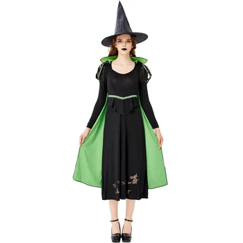 Halloween Dress for Women witch with hat and cloak Fancy Black Dress Up Witch Cosplay Costumes
Halloween Dress for Women witch with hat and cloak Fancy Black Dress Up Witch Cosplay Costumes