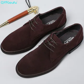 QYFCIOUFU Fashion Oxfords Men Cow Leather Suede Dress Shoes Genuine High Quality Soft Casual Breathable Classic Shoes Handmade
QYFCIOUFU Fashion Oxfords Men Cow Leather Suede Dress Shoes Genuine High Quality Soft Casual Breathable Classic Shoes Handmade