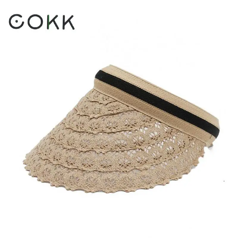 COKK Summer Hats For Women Sunhat Hollow Lace Sunscreen Sunshade Sun Hat Female Outdoor Travel Visor Cap Beach Hat Korean New
COKK Summer Hats For Women Sunhat Hollow Lace Sunscreen Sunshade Sun Hat Female Outdoor Travel Visor Cap Beach Hat Korean New